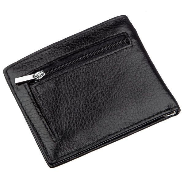 Компактный мужской кошелек с зажимом ST Leather 18837 Черный 18837 фото
