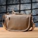 Напівкругла сумка для жінок з натуральної шкіри Vintage 22907 Бежевий 22907 фото 11