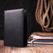 Мужское портмоне без застежки из натуральной кожи Vintage sale_15036 Черный sale_15036 фото 5