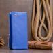 Вертикальний гаманець на кнопці унісекс ST Leather 19205 Синій 19205 фото 10
