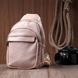 Компактная женская сумка с одной лямкой через плечо из гладкой экокожи Vintage 22766 Розовый 22766 фото 10