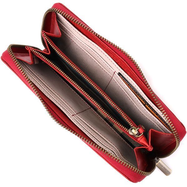 Женский кошелек из матовой натуральной кожи Tony Perotti 20834_1 (2250 rosso) Красный 20834_1 фото