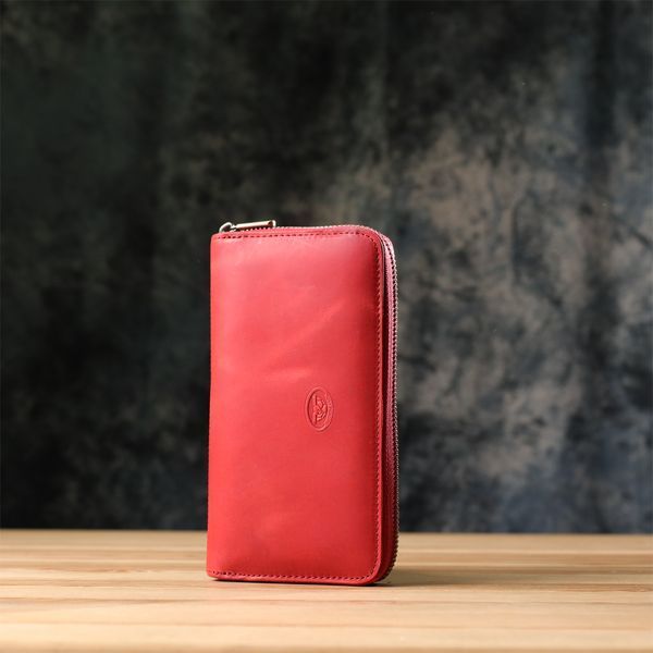 Женский кошелек из матовой натуральной кожи Tony Perotti 20834_1 (2250 rosso) Красный 20834_1 фото