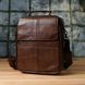 Сумка для мужчин с ручкой для переноса в руке из натуральной кожи Vintage 23028 Коричневый 23028 фото 9