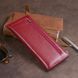Горизонтальный тонкий кошелек из кожи женский ST Leather 19326 Бордовый 19326 фото 9