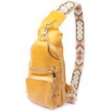 Яркая женская слинг сумка через плечо из экокожи Vintage 22753 Желтый 22753 фото