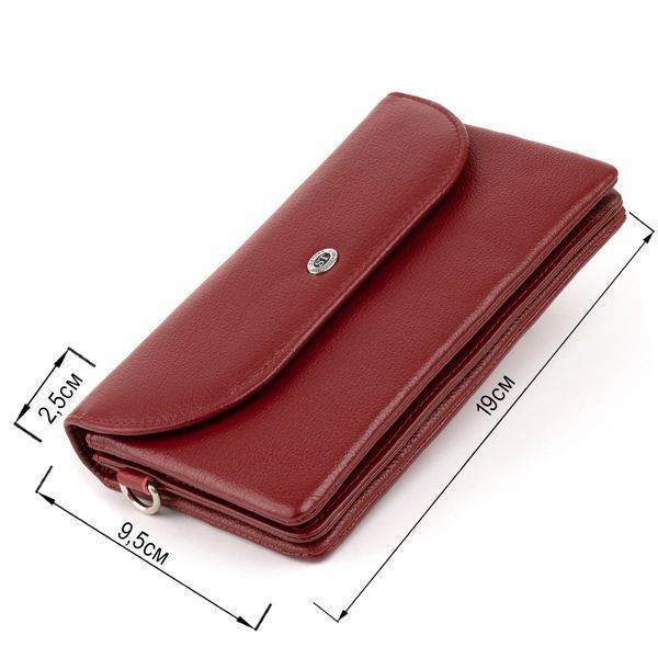 Клатч из кожи женский ST Leather 19318 Бордовый 19318 фото