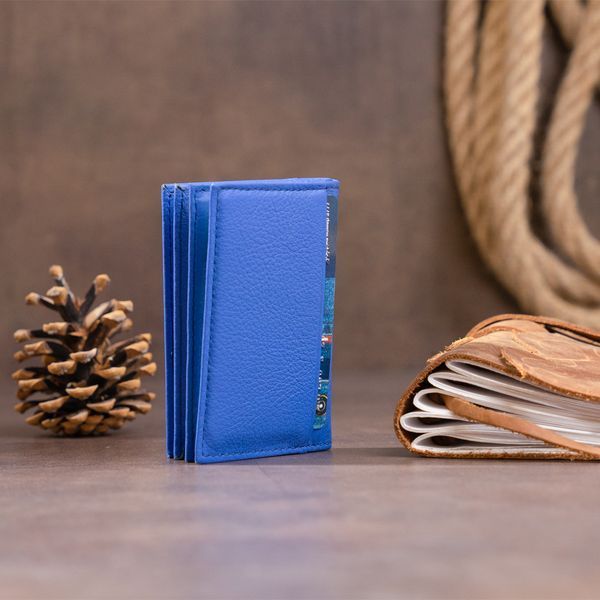 Візитниця-книжка ST Leather 19219 Синя 19219 фото