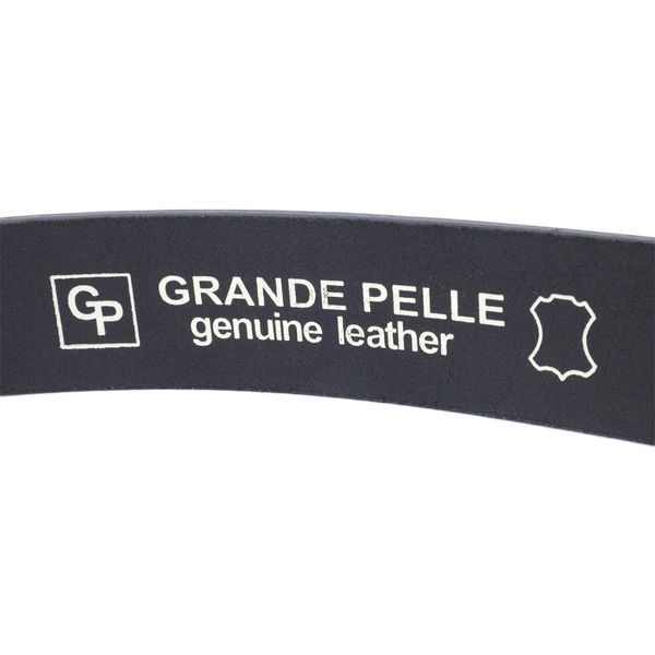 Стильний пояс під штани для чоловіків із натуральної шкіри GRANDE PELLE 11690 Чорний 11690 фото