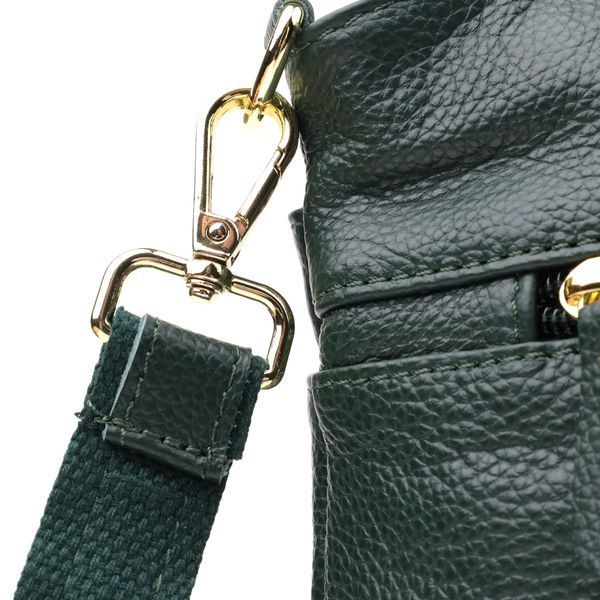 Компактная женская сумка из натуральной кожи sale_15120 Vintage Зеленый sale_15120 фото
