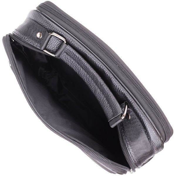 Сумка мужская с ручкой для переноса в руке из натуральной кожи Vintage 23029 Черный 23029 фото