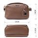 Модная сумка на каждый день с двумя отделениями из натуральной кожи Vintage 22596 Коричневый 22596 фото 3