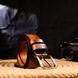 Ремень для мужчин в стиле милитари из натуральной кожи Grande Pelle 21478 Коричневый 21478 фото 8